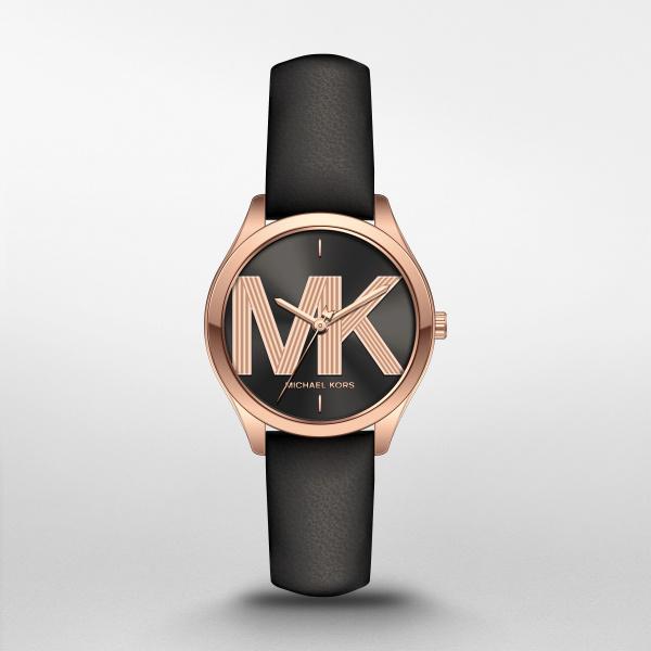 Watch strap Michael Kors MK2860 Leather Black 16mm