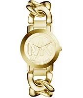 Watch strap Michael Kors MK3385 Stainless steel Gold Toned 19mm