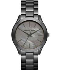 Watch strap Michael Kors MK3413 Steel Anthracite grey 20mm