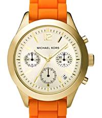 Watch strap Michael Kors MK5407 Silicone Orange 18mm