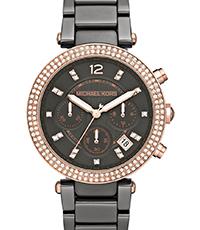 Watch strap Michael Kors MK5539 Steel Anthracite grey 20mm