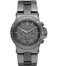 Watch strap Michael Kors MK5579 Steel Anthracite grey 26mm