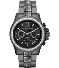 Watch strap Michael Kors MK5829 Steel Anthracite grey 22mm