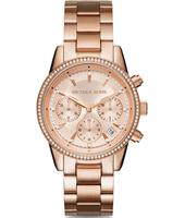 Watch strap Michael Kors MK6077 Steel Rosé 18mm