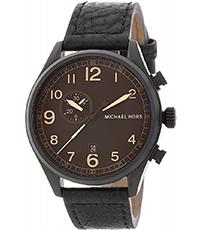 Watch strap Michael Kors MK7069 Leather Black 22mm