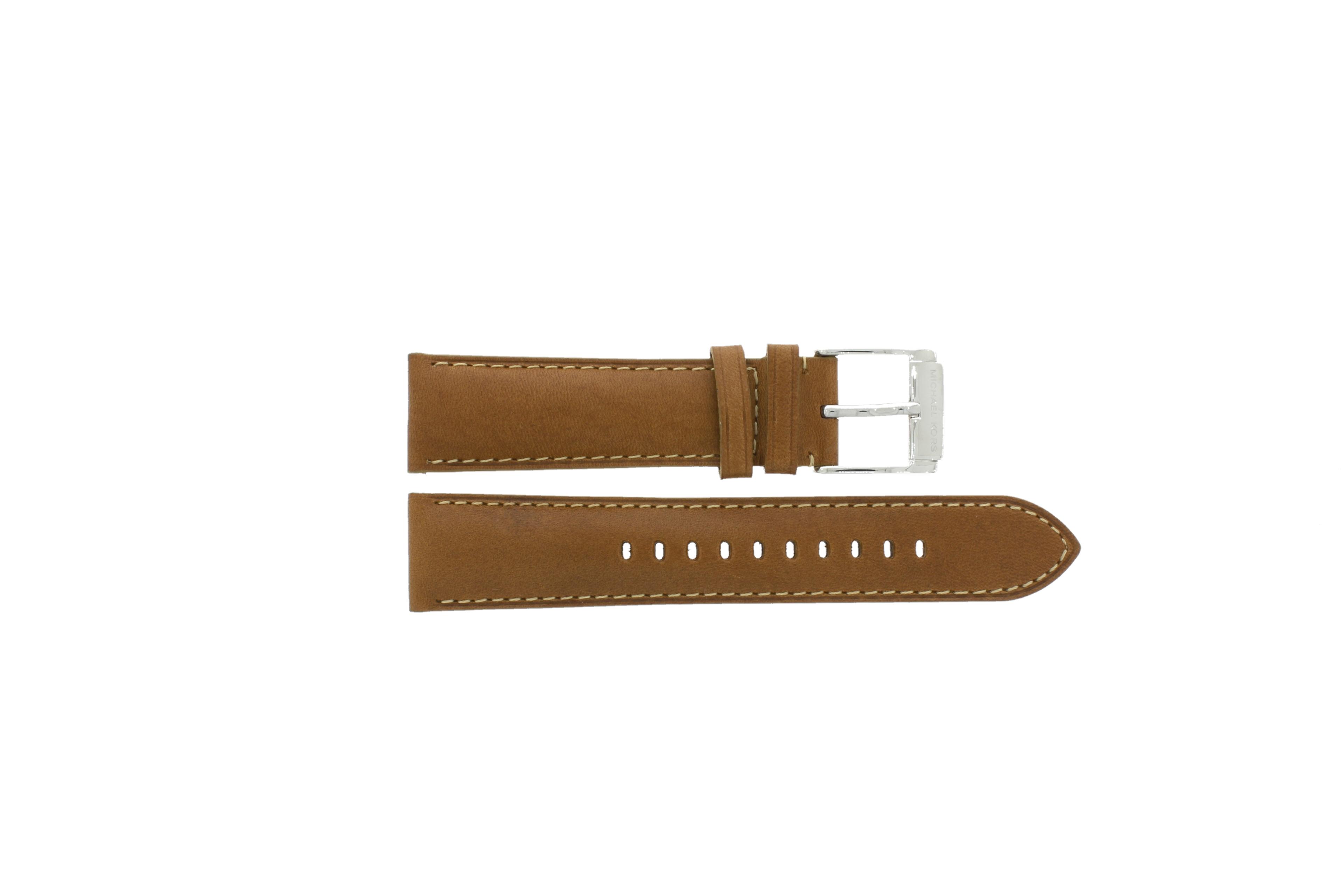 Watch strap Michael Kors MK8333 Leather Cognac 22mm