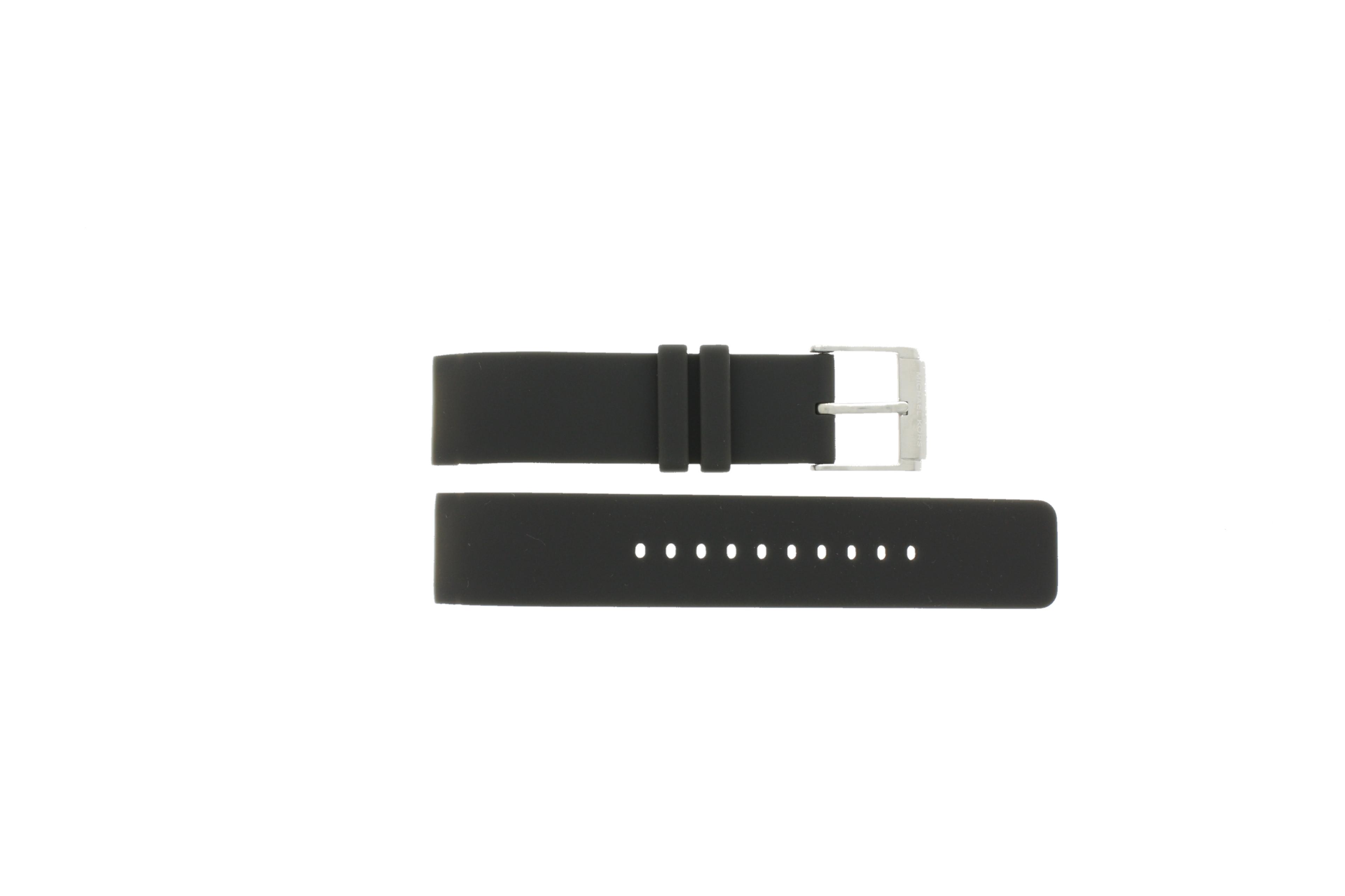 Watch strap Michael Kors MK8409 Silicone Anthracite grey 22mm