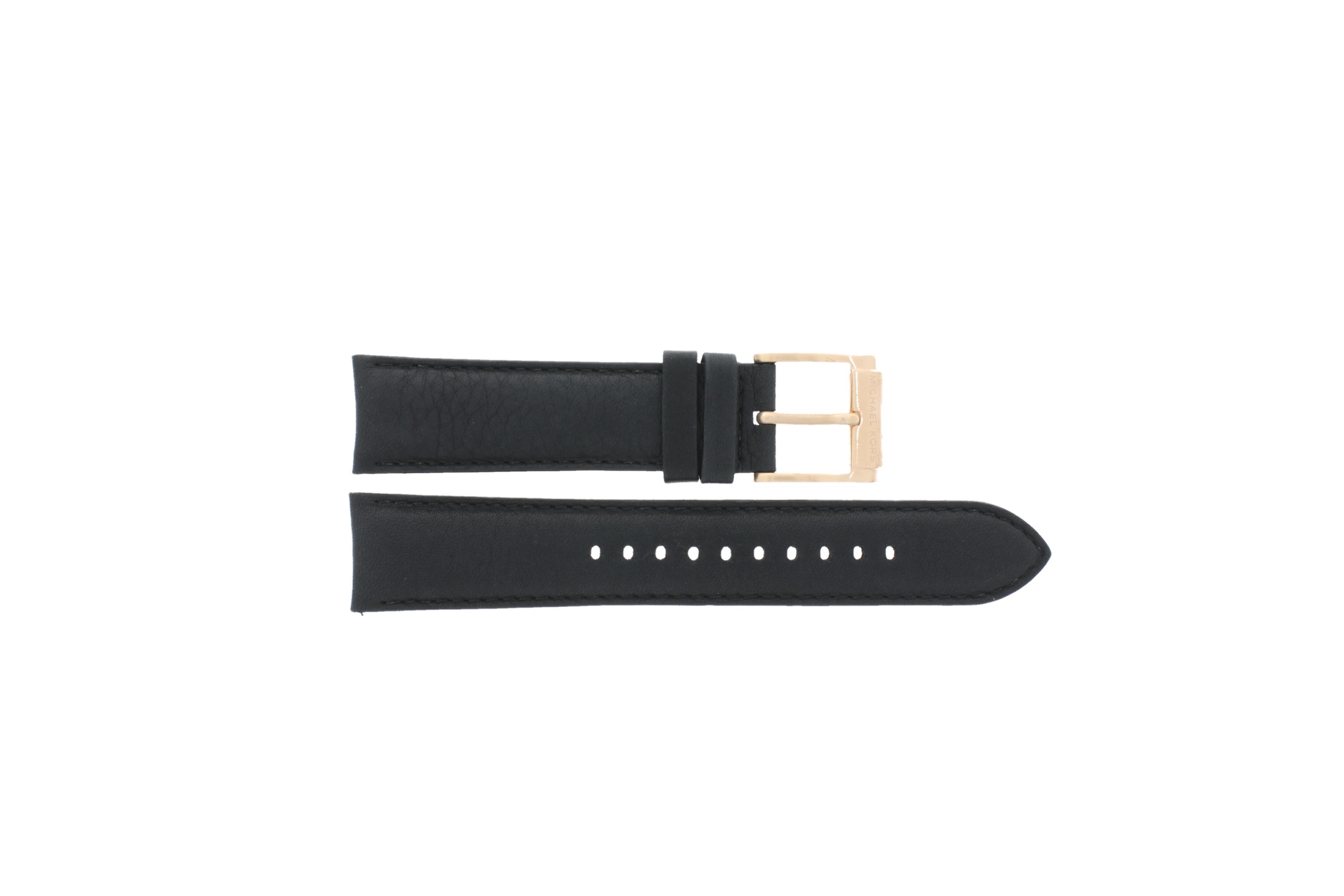 Watch strap Michael Kors MK8440 Leather Black 22mm