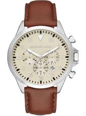 Watch strap Michael Kors MK8441 Leather Brown 22mm