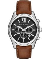 Watch strap Michael Kors MK8456 Leather Brown 22mm