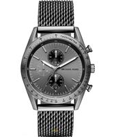 Watch strap Michael Kors MK8463 Steel Anthracite grey 22mm