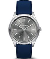 Watch strap Michael Kors MK8525 Leather Blue 22mm