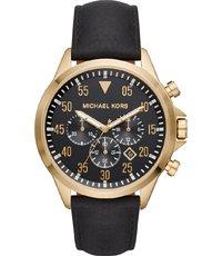 Watch strap Michael Kors MK8618 Leather Black 22mm