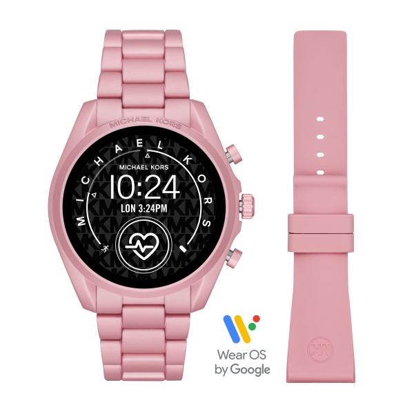 Watch strap Smartwatch Michael Kors MKT5098 Aluminum Pink 22mm