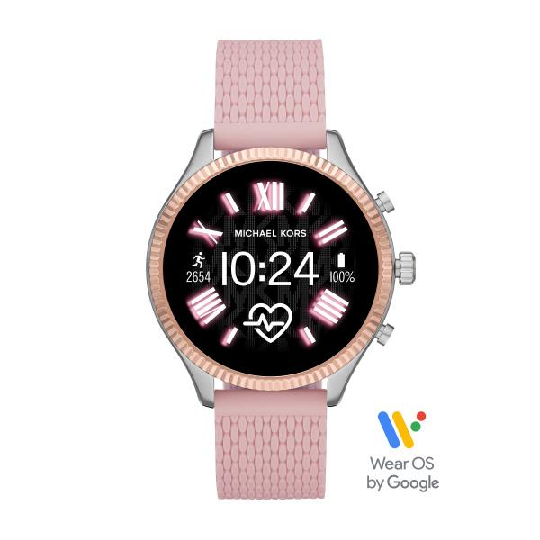 Watch strap Michael Kors MKT5112 Rubber Pink 20mm