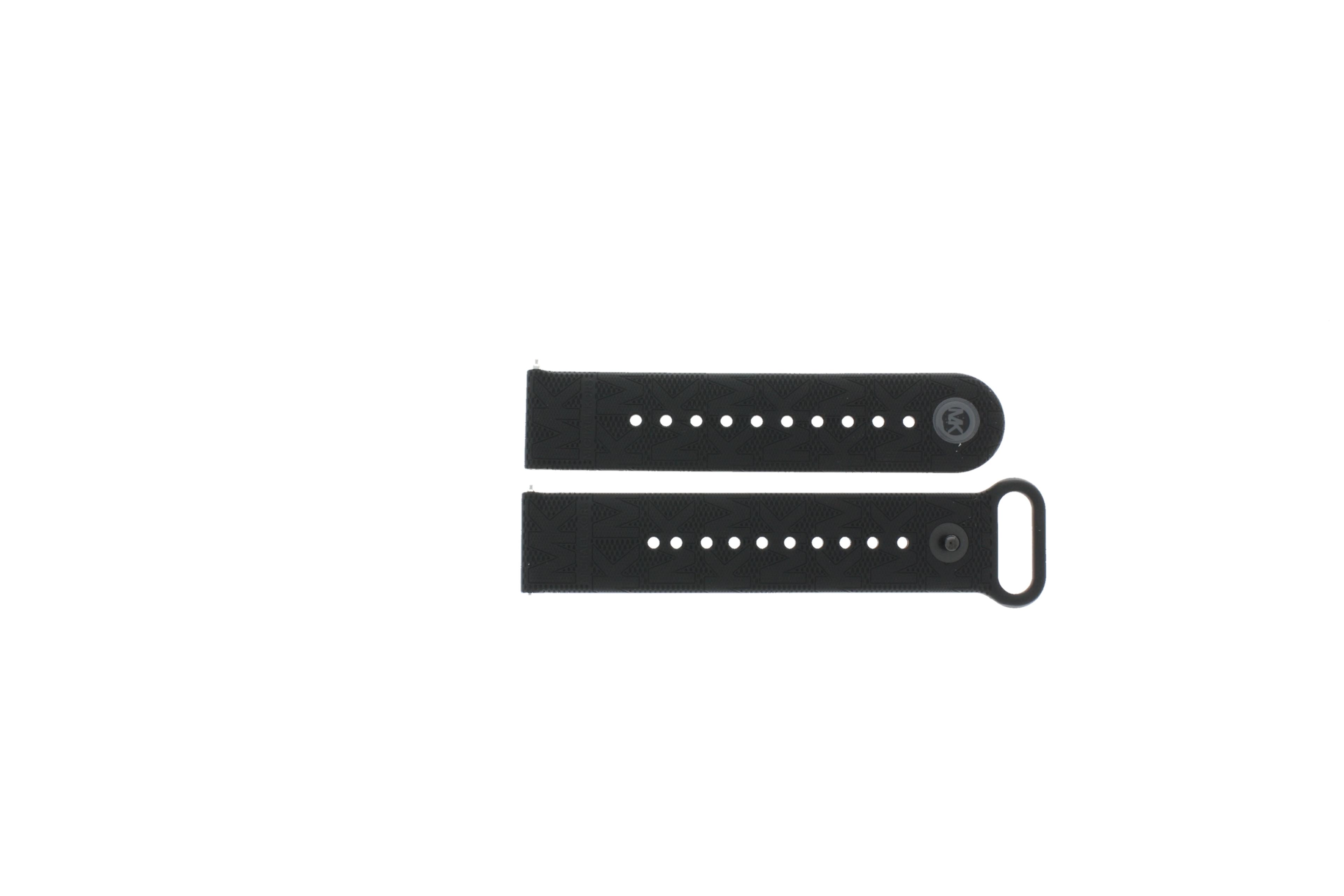 Watch strap Smartwatch Michael Kors MKT5118 Rubber Black 20mm