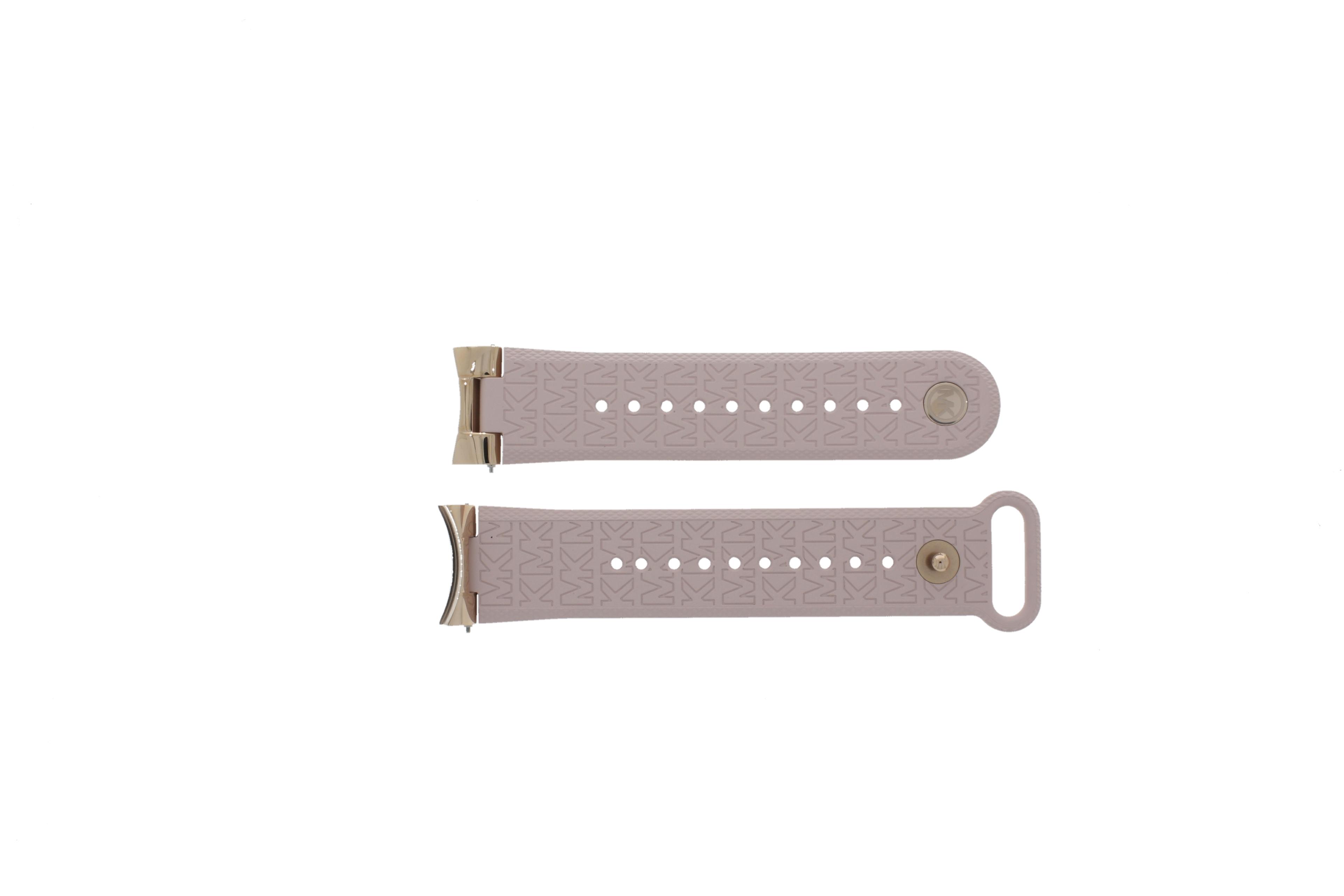 Watch strap Smartwatch Michael Kors MKT5150 Rubber Pink 22mm