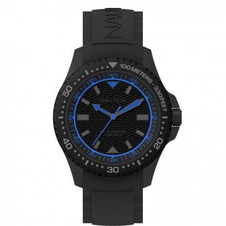 Nautica watch strap NAPMAU007 Silicone Black 22mm