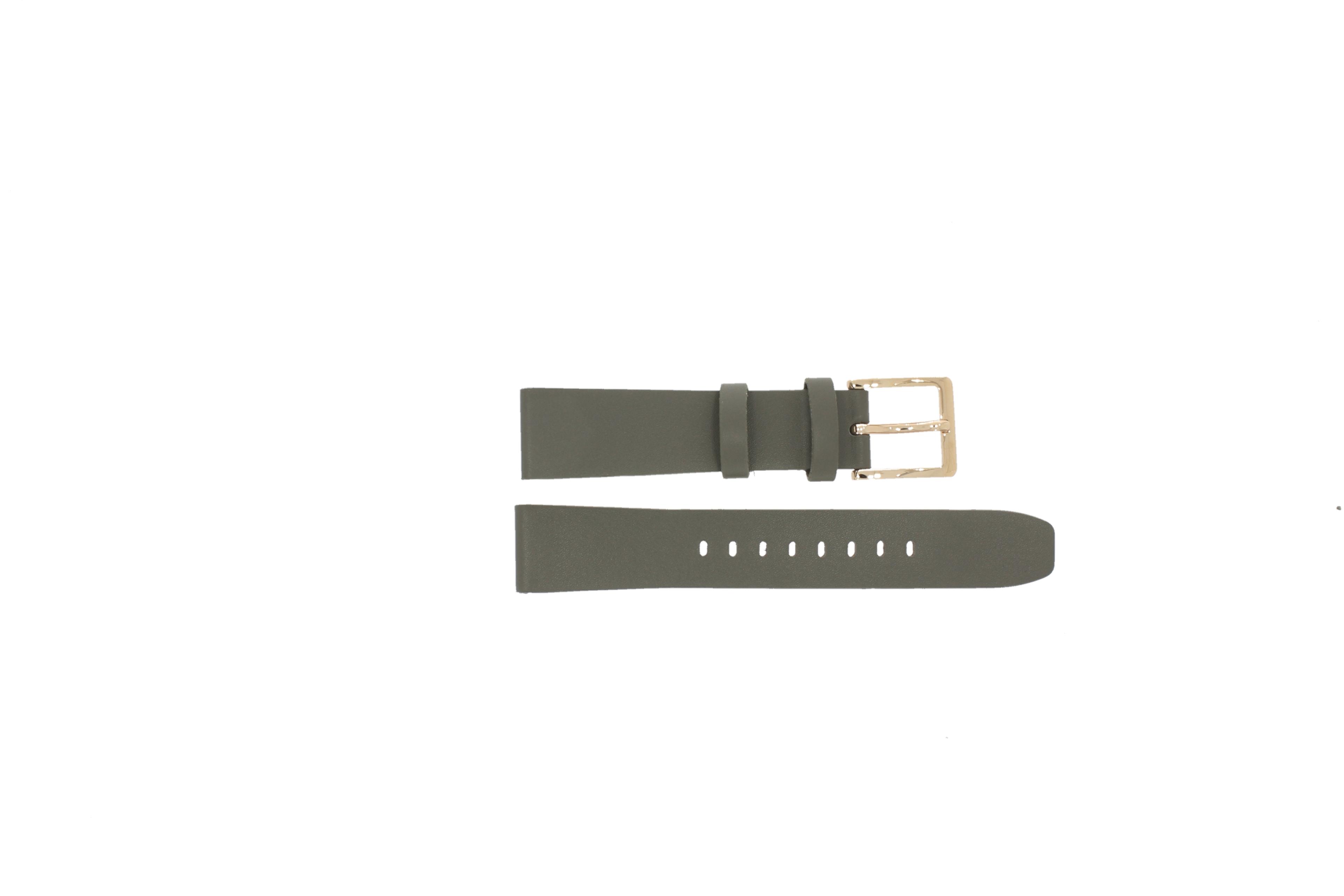 Watch strap DKNY NY2341 Leather Grey 18mm