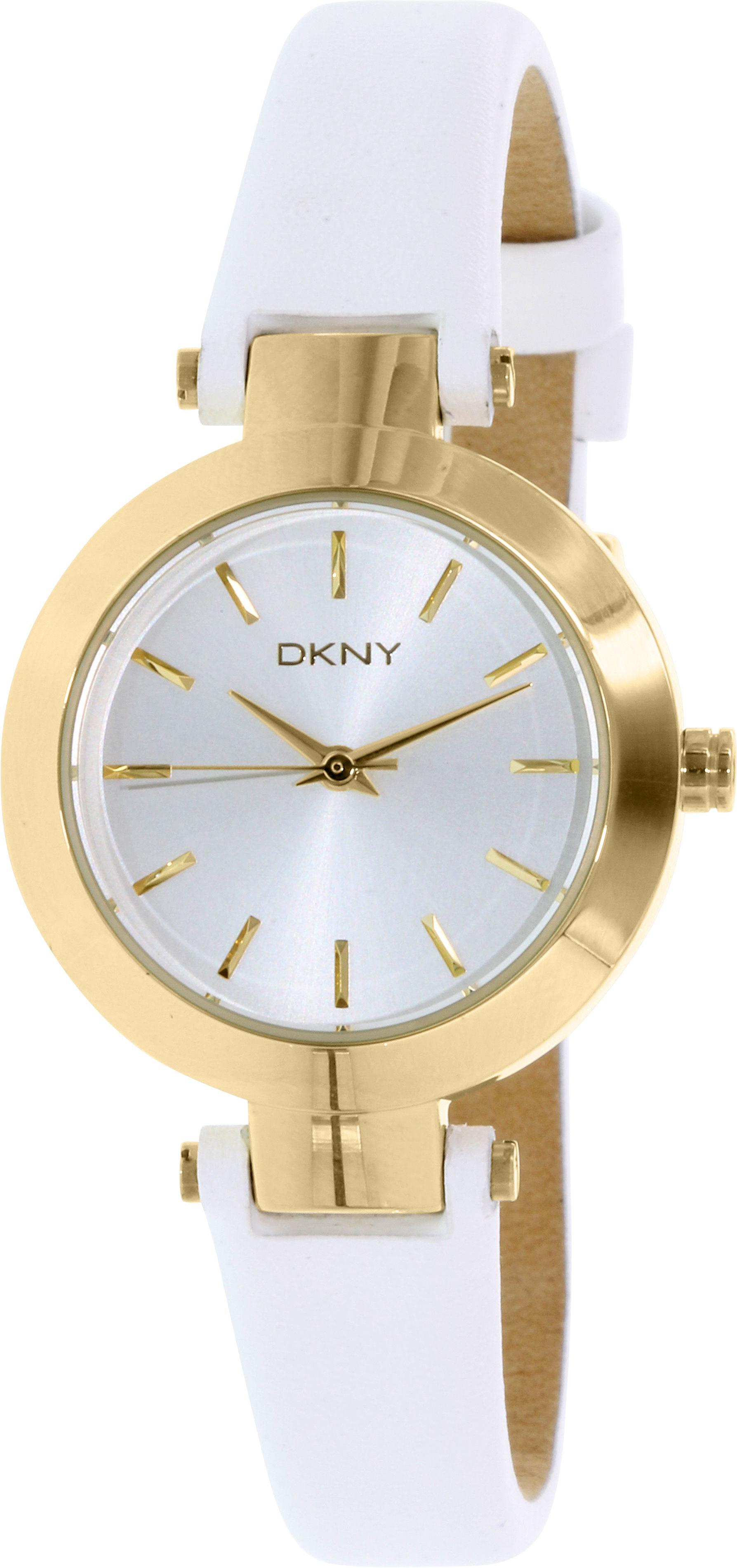 Watch strap DKNY NY2353 Leather White 8mm