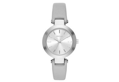 Watch strap DKNY NY2456 Leather Grey 12mm