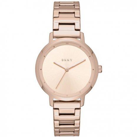 Watch strap DKNY NY2637 Steel Rosé 14mm