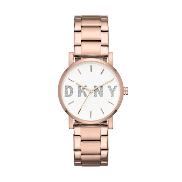 Watch strap DKNY NY2654 Steel Rosé 18mm