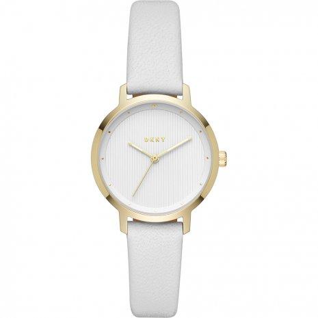 Watch strap DKNY NY2677 Leather White 14mm