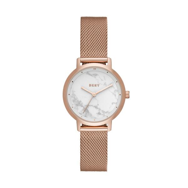 Watch strap DKNY NY2703 Steel Rosé 14mm