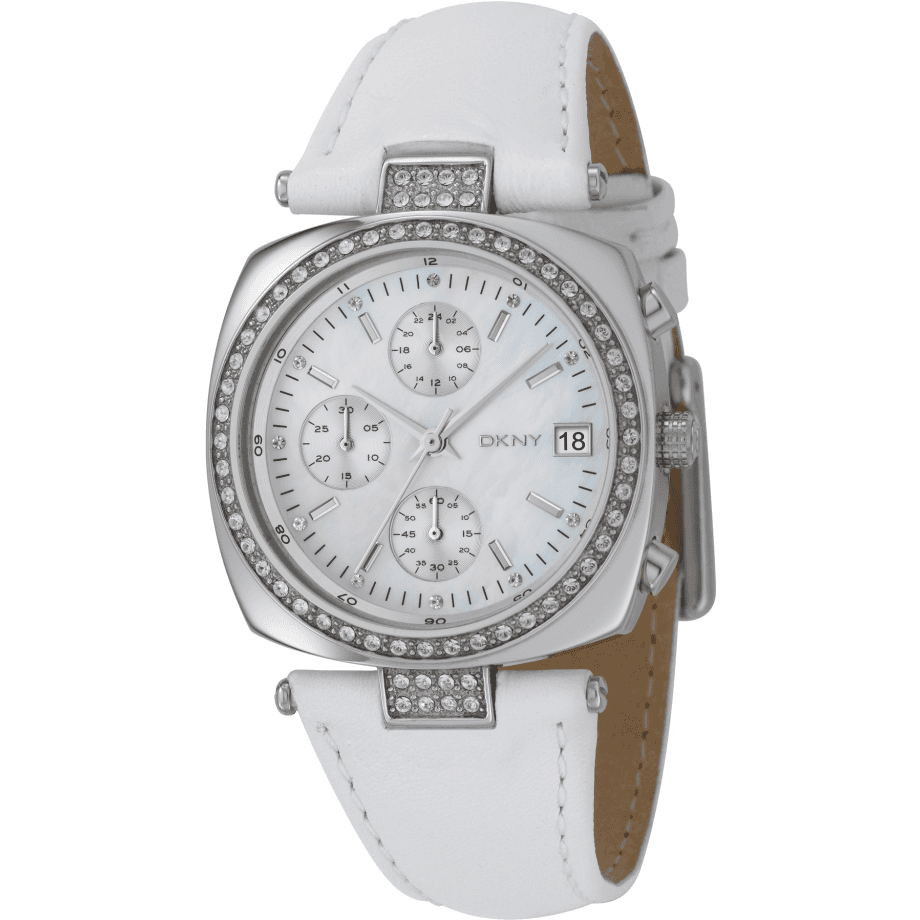 Watch strap DKNY NY4909 Leather White 9mm