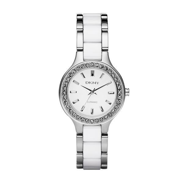 Watch strap DKNY NY8139 Ceramics White 8mm