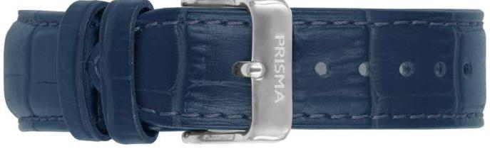 Watch strap Prisma PS.1601 Leather Blue 21mm