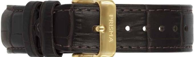 Watch strap Prisma PS.1602 Leather Black 21mm