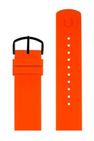 Watch strap Picto 0620B Rubber Orange 20mm