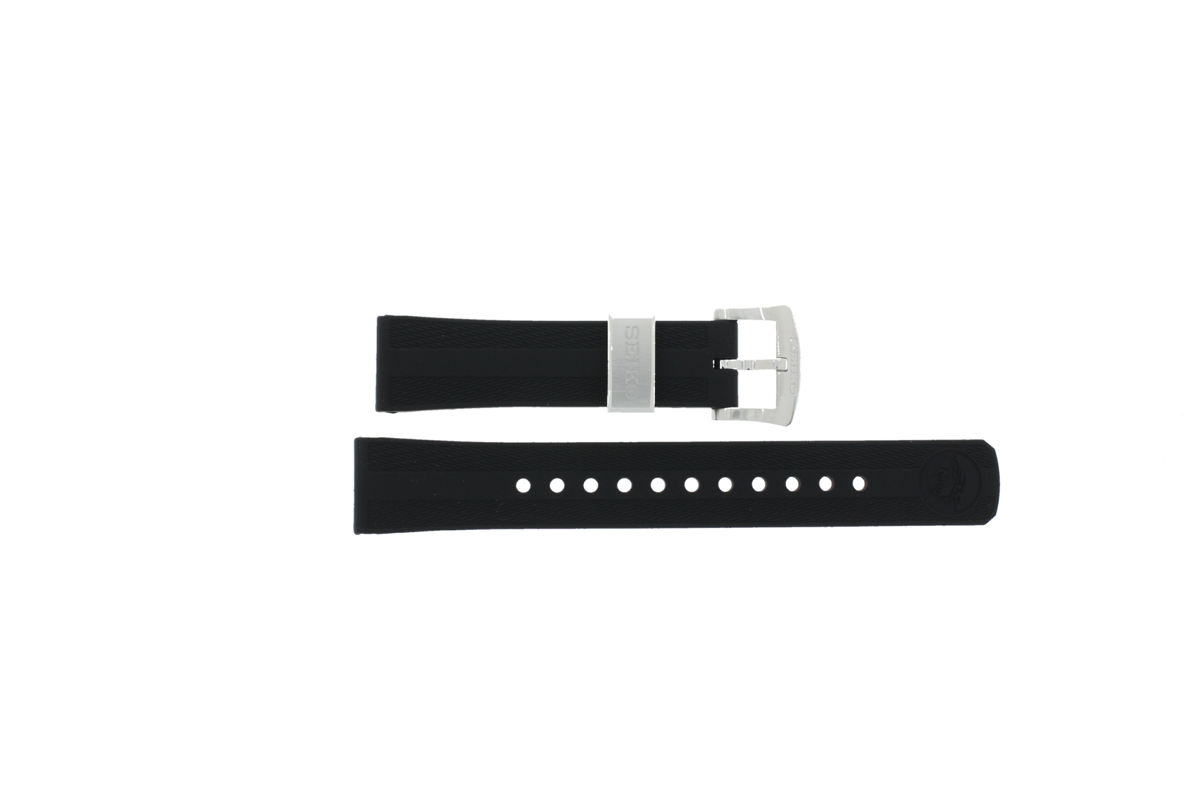 Watch strap Seiko 6R35-00P0 / SPB147J1 / R03E011J0 Rubber Black 20mm