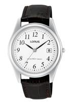 Watch strap Lorus VJ42-X127 / RS965BX9 / RQG025X Leather Dark brown 20mm