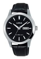 Watch strap Lorus VX43-X097 / RXN27DX9 / RHG087X Leather Black 20mm