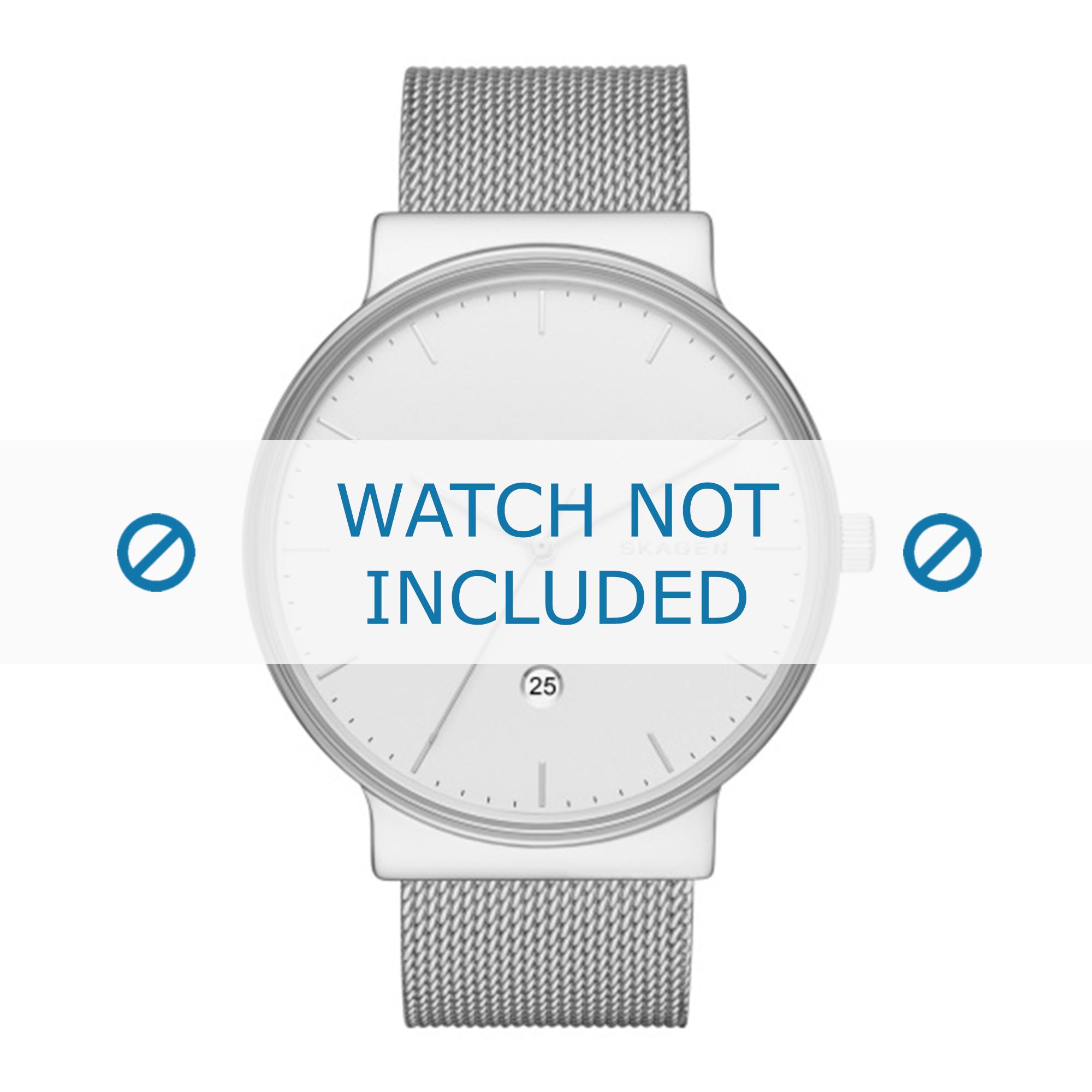 Skagen watch strap SKW6290 Metal Silver 20mm