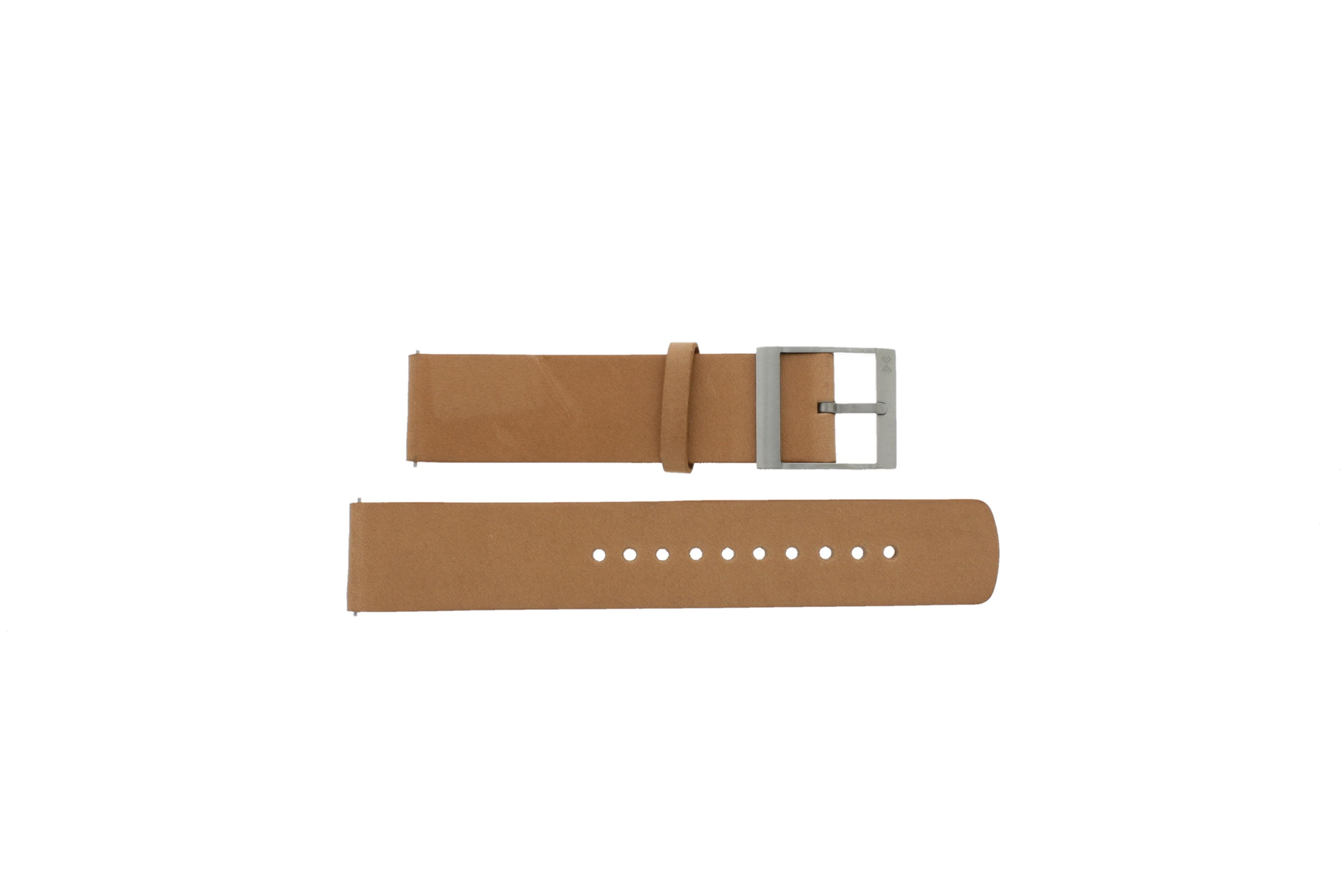 Watch strap Smartwatch Skagen SKT1104 / Hagen Connected Leather Light brown 20mm