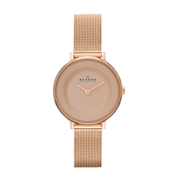 Watch strap Skagen SKW2213 Milanese Rosé 12mm