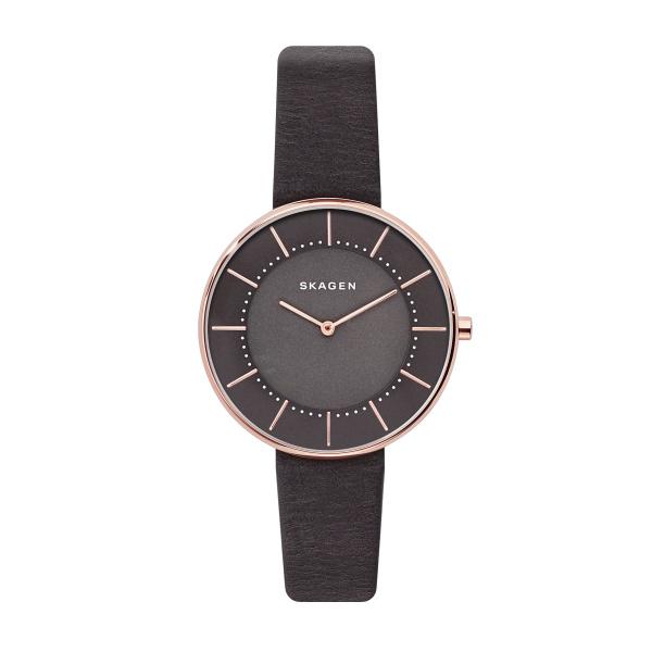 Watch strap Skagen SKW2613 Leather Black 16mm