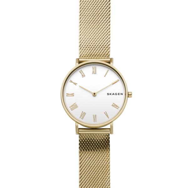 Watch strap Skagen SKW2713 Steel Gold Toned 16mm