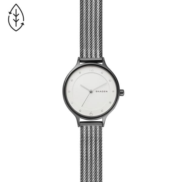 Watch strap Skagen SKW2750 Milanese Anthracite grey 12mm