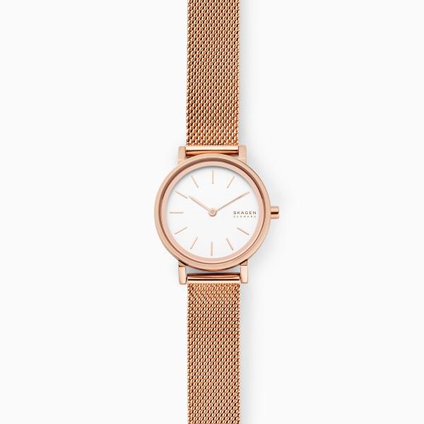 Watch strap Skagen SKW2826 Milanese Rosé 12mm