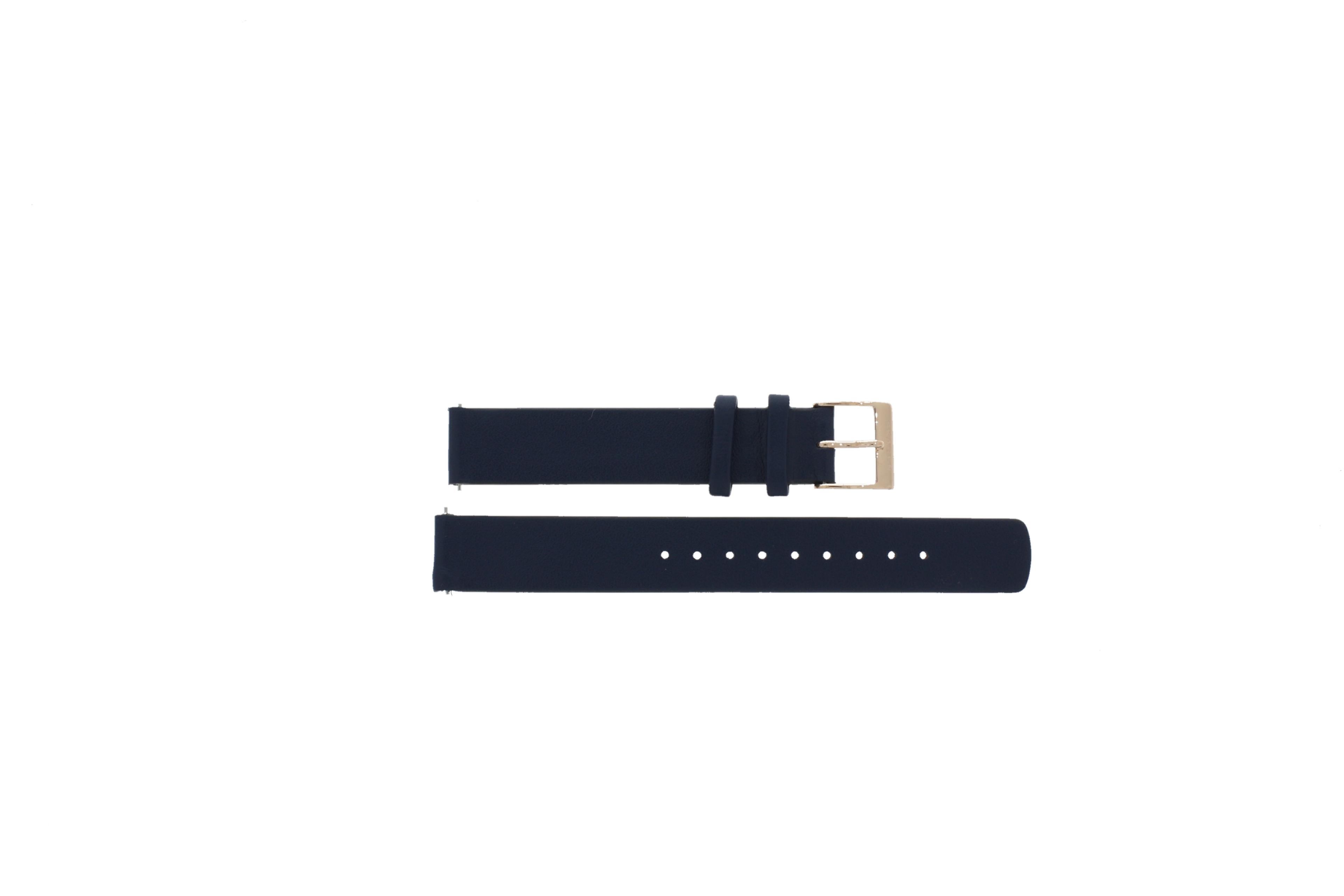 Watch strap Skagen SKW2838 Leather Blue 14mm