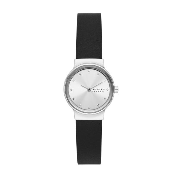 Watch strap Skagen SKW3119 Leather Black 12mm