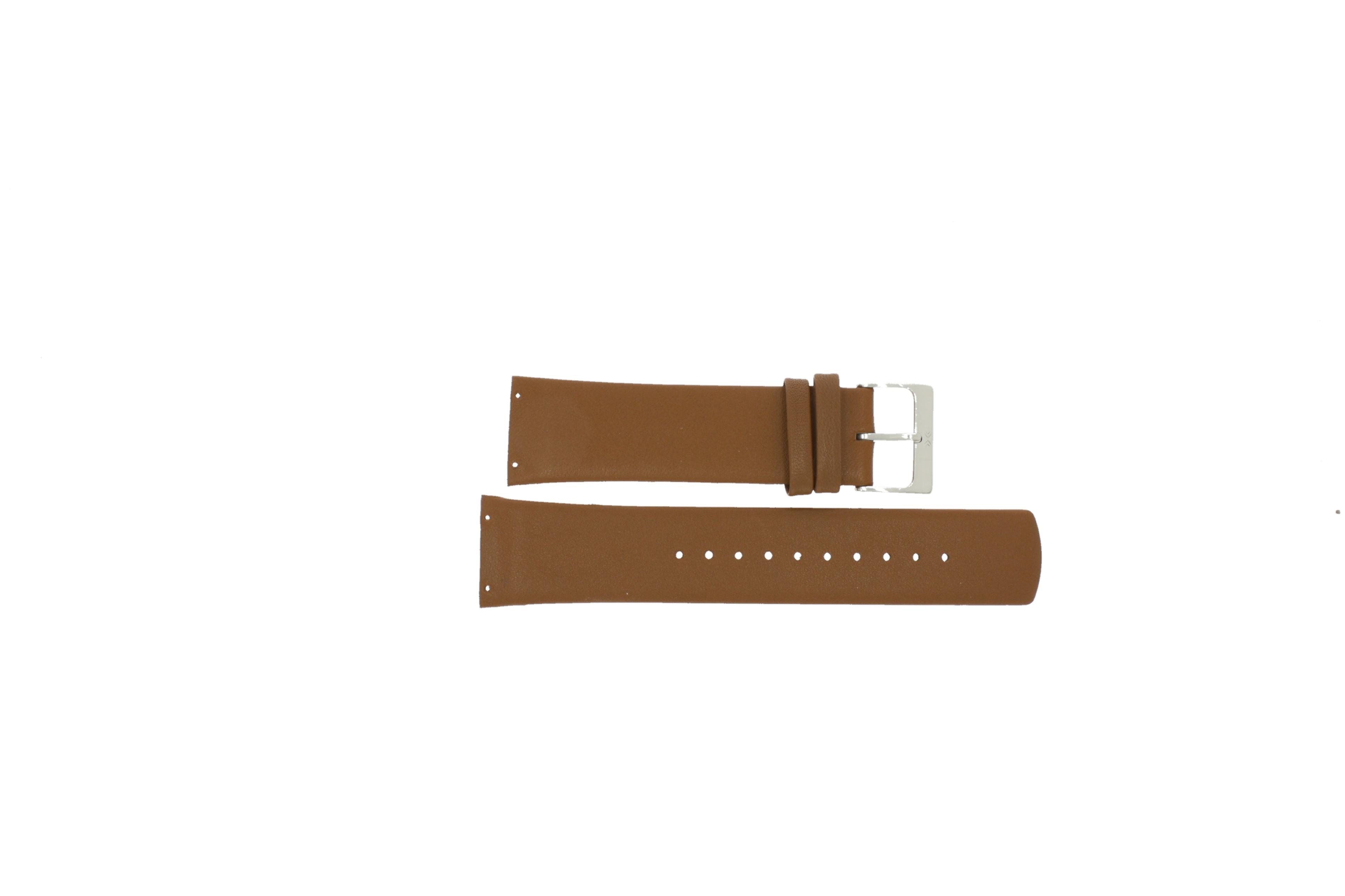 Watch strap Skagen ANCHER / SKW6082 Leather Cognac 22mm