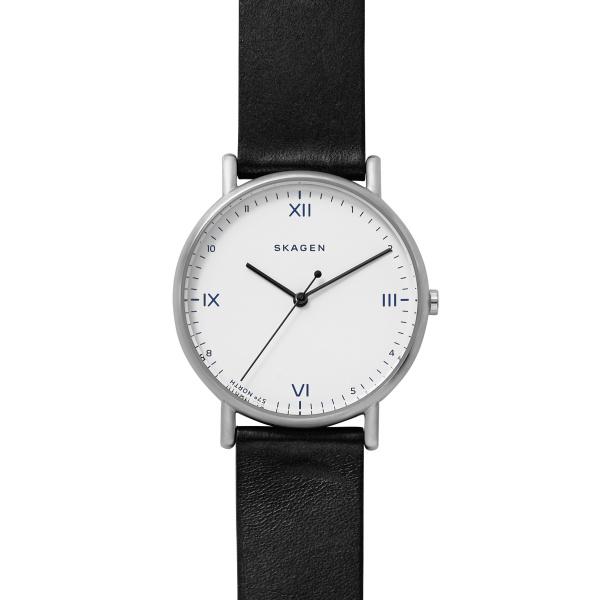 Watch strap Skagen SKW6412 / Signature Leather Black 20mm