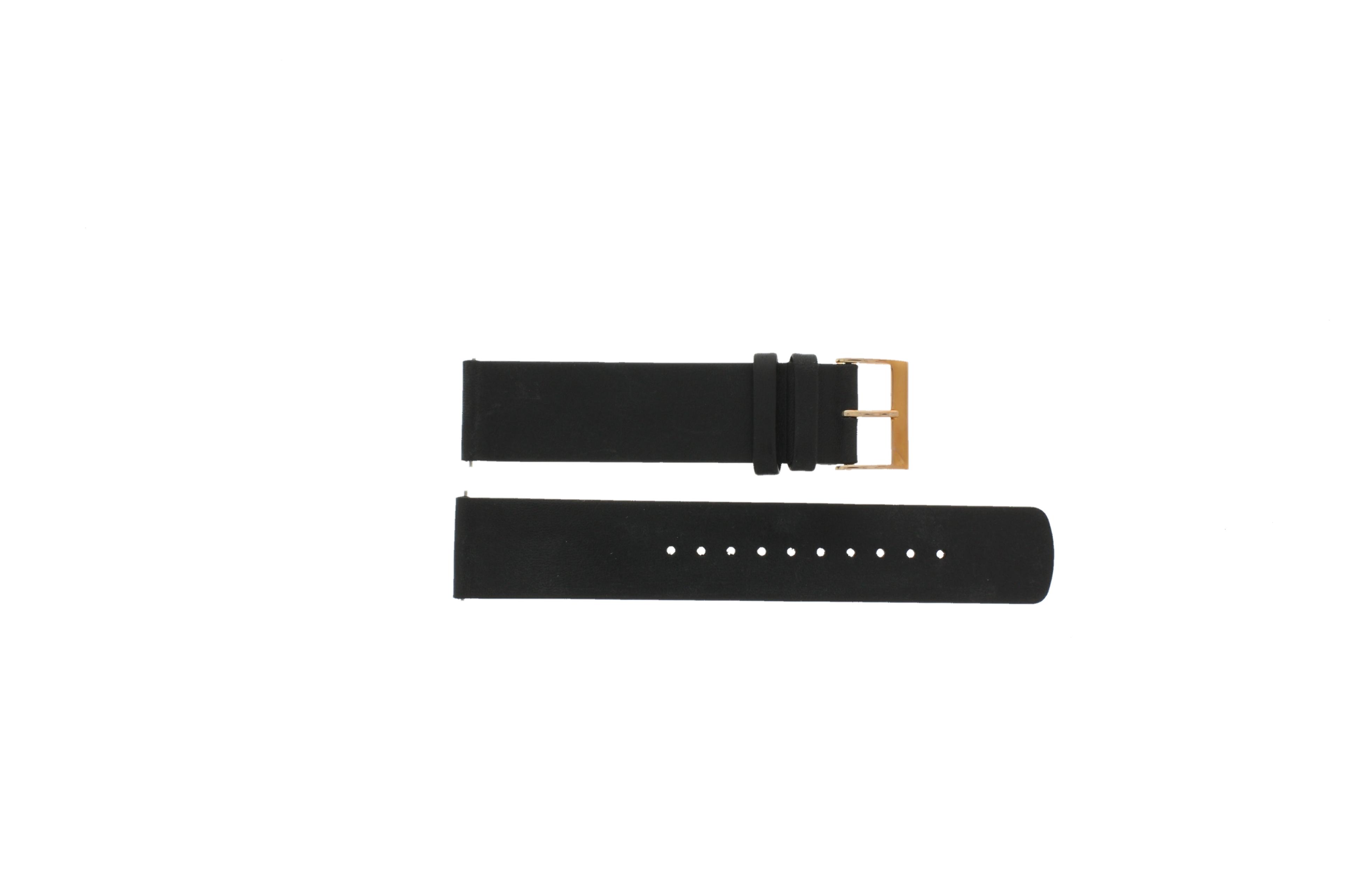 Watch strap Skagen SKW6430 Leather Black 20mm