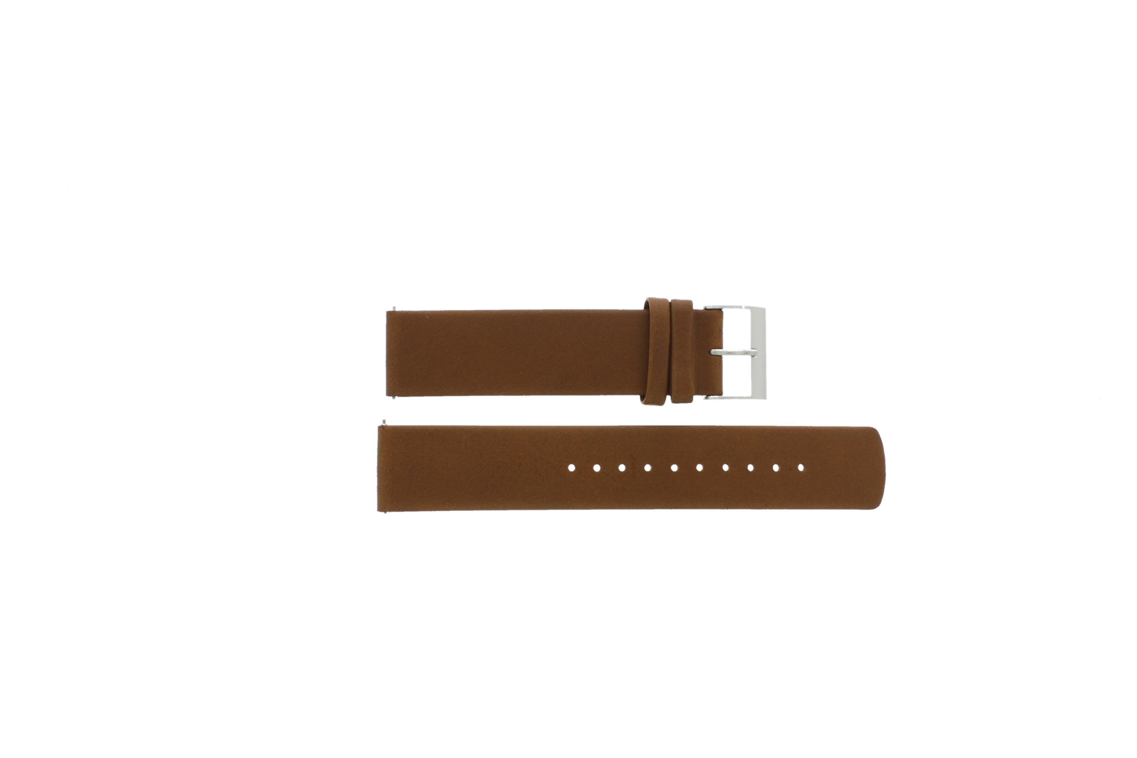 Watch strap Skagen SKW6433 Leather Cognac 20mm